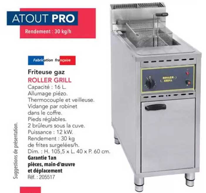 Friteuse gaz ROLLER GRILL