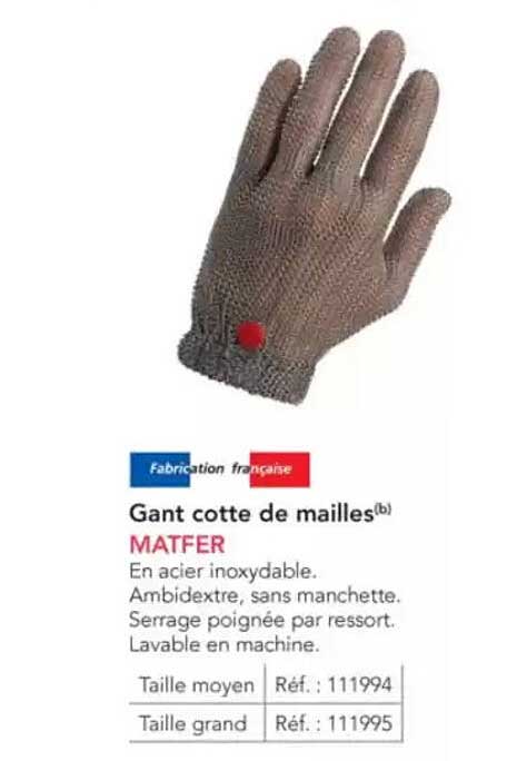 Gant cotte de mailles MATFER
