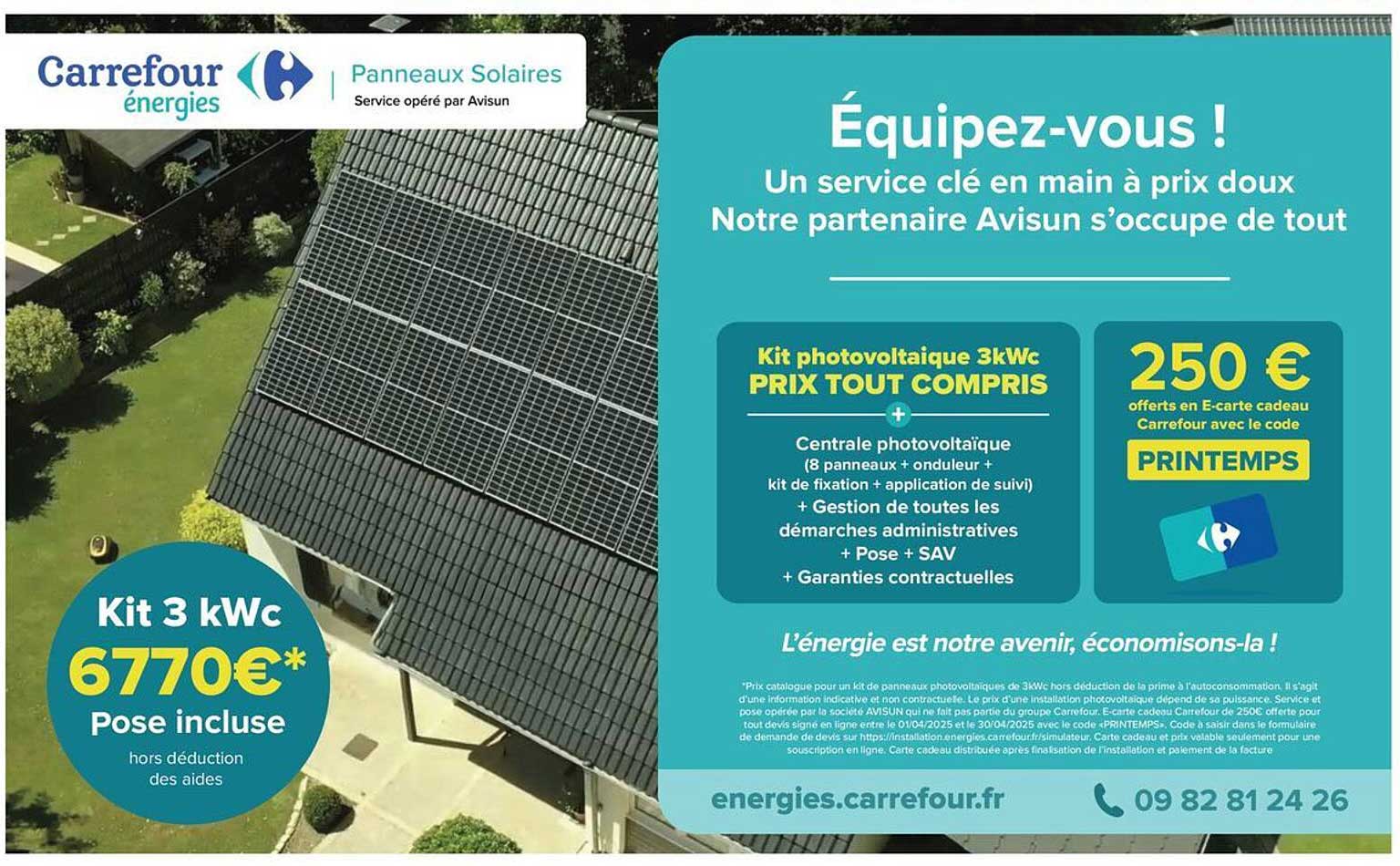 Kit photovoltaïque 3kWc PRIX TOUT COMPRIS