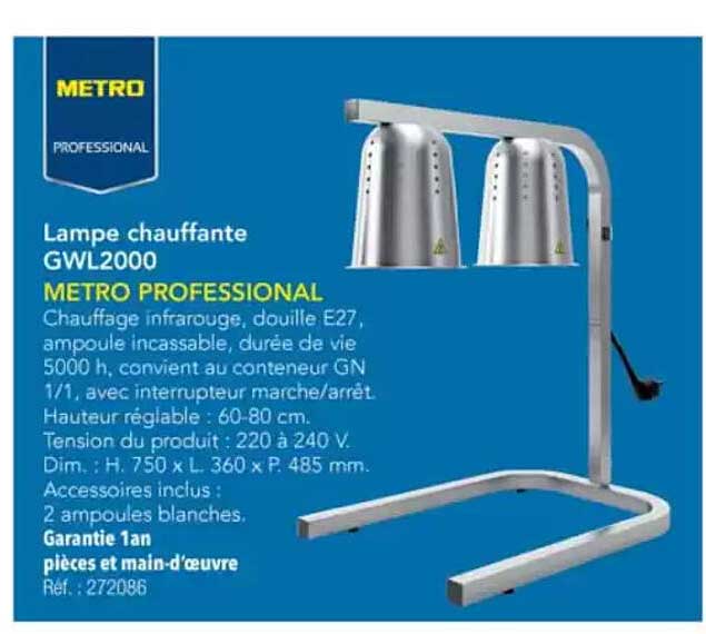 Lampe chauffante GWL2000