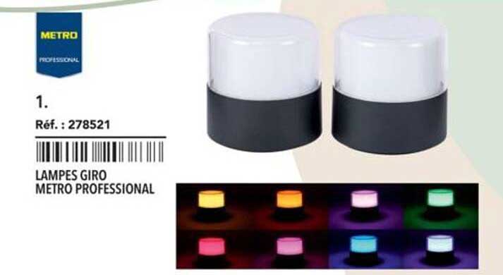 LAMPES GIRO METRO PROFESSIONAL