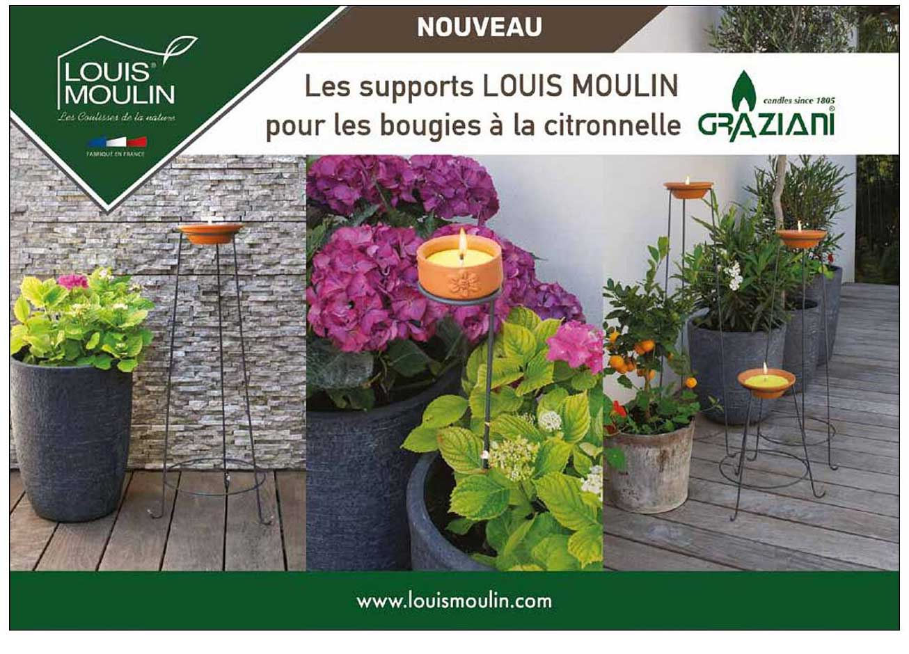 Les supports LOUIS MOULIN pour les bougies à la citronnelle