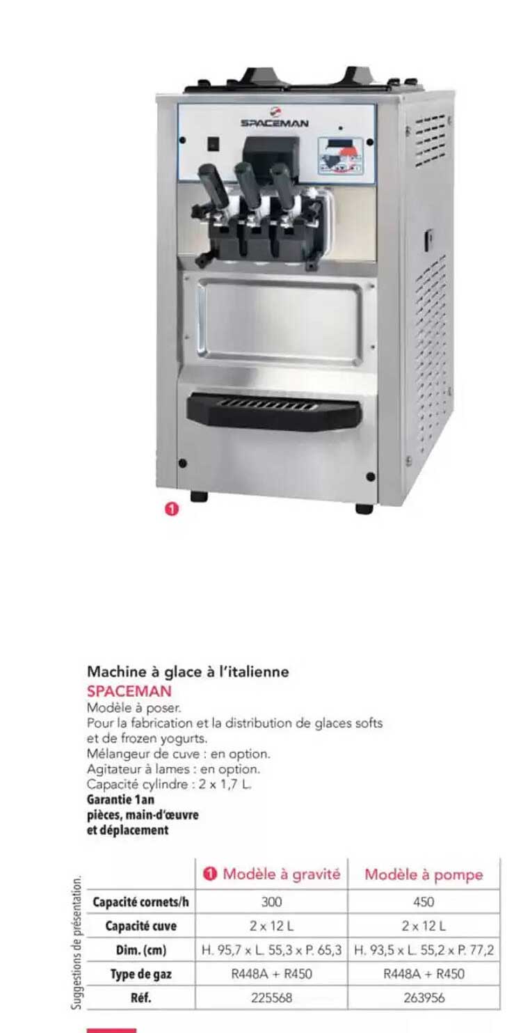 Machine à glace à l’italienne SPACEMAN