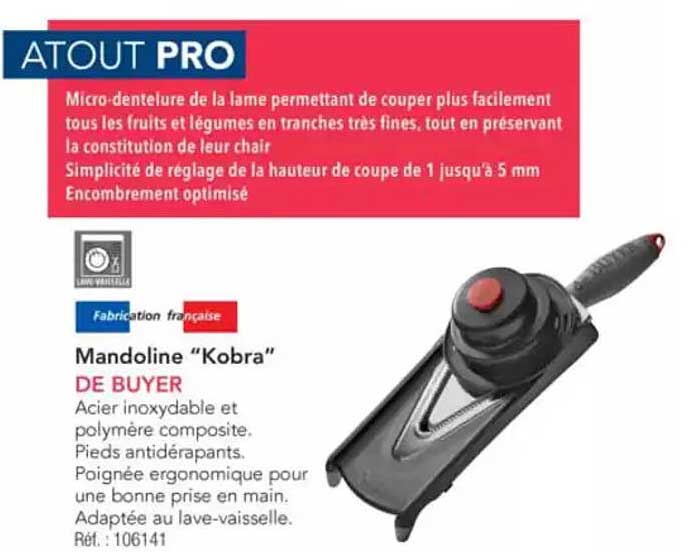 Mandoline "Kobra" DE BUYER