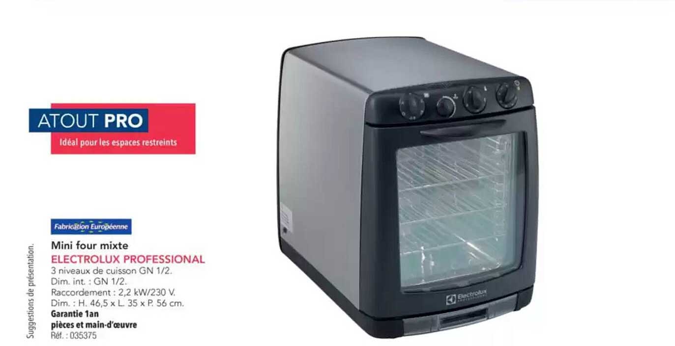 Mini four mixte ELECTROLUX PROFESSIONAL