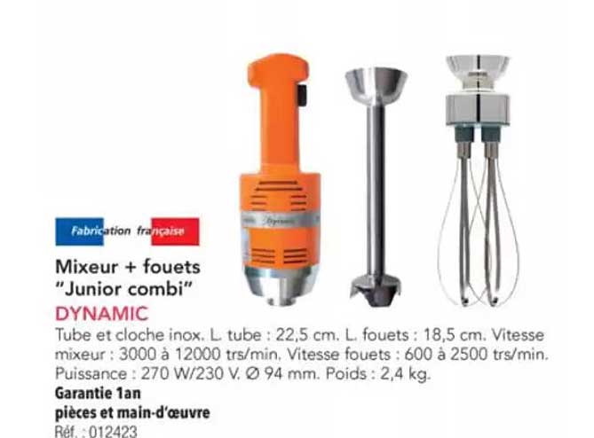 Mixeur + fouets "Junior combi" DYNAMIC