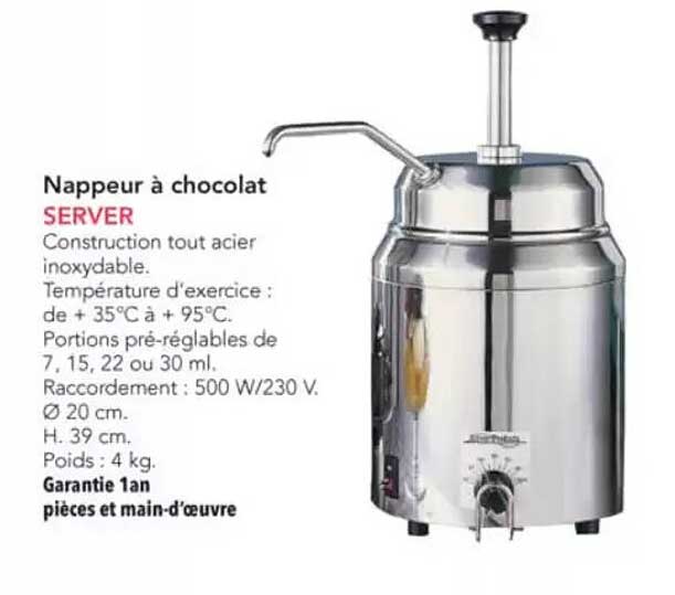 Nappeur à chocolat SERVER