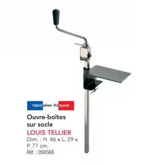 Ouvre-boîtes sur socle LOUIS TELLIER