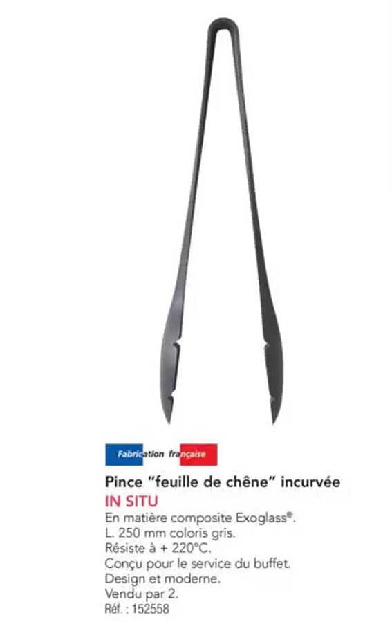 Pince "feuille de chêne" incurvée IN SITU