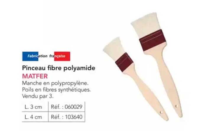 Pinceau fibre polyamide MATFER