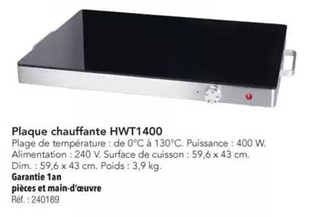 Plaque chauffante HWT1400