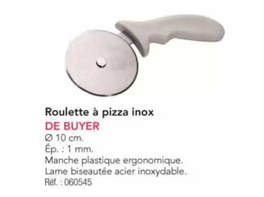 Roulette à pizza inox