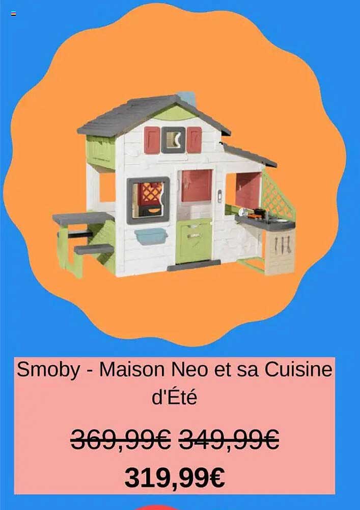 Smoby - Maison Neo et sa Cuisine d'Été