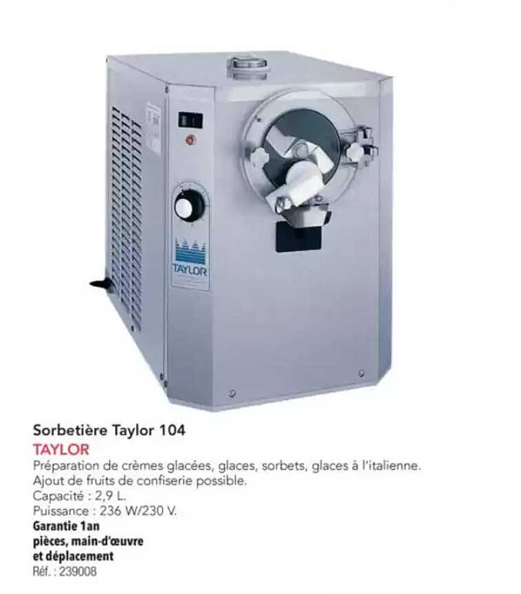 Sorbetière Taylor 104