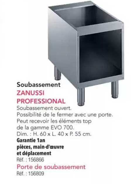 Soubassement ZANUSSI PROFESSIONAL