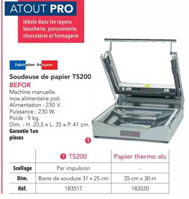 Soudeuse de papier TS200