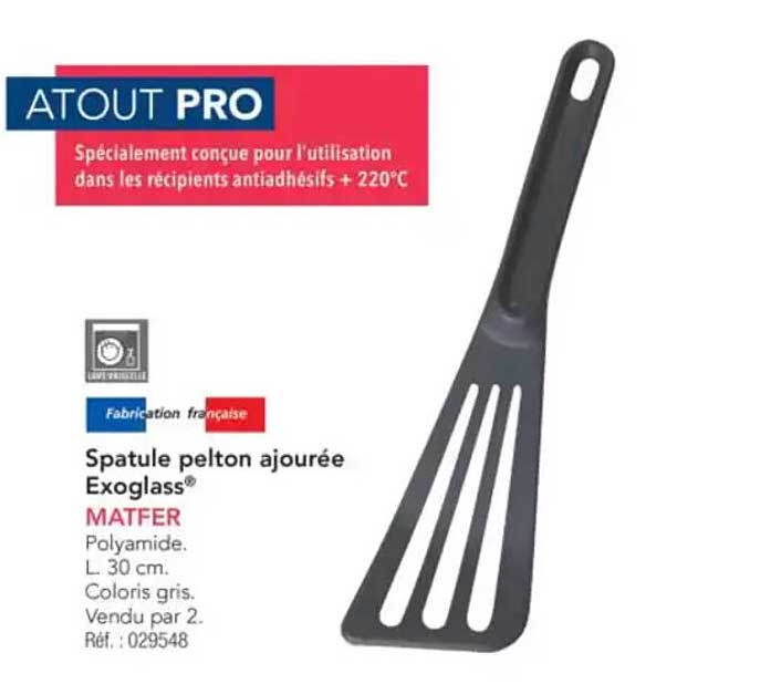 Spatule pelton ajourée Exoglass® MATFER
