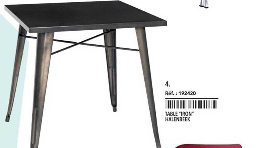 TABLE "IRON" HALENBEEK