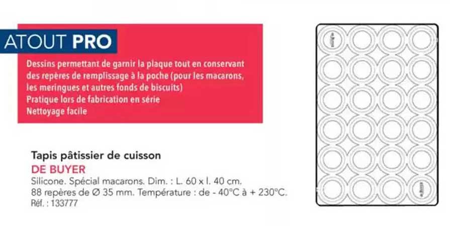 Tapis pâtissier de cuisson