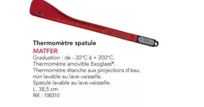 Thermomètre spatule MATFER