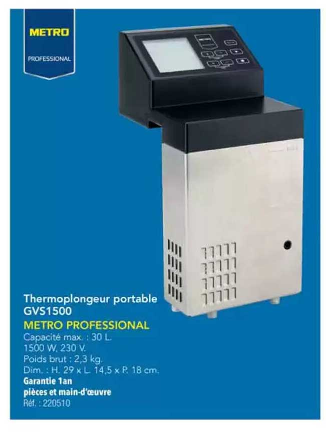Thermoplongeur portable GVS1500
