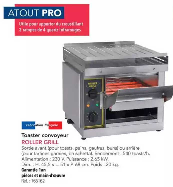 Toaster convoyer ROLLER GRILL