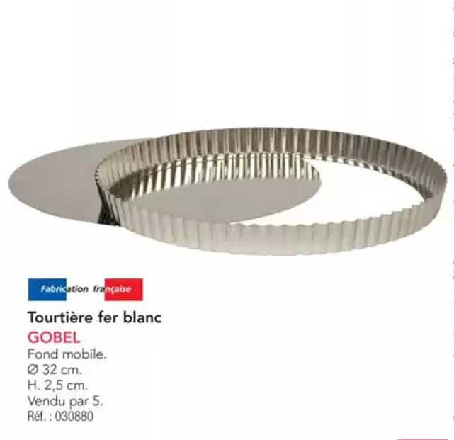Tourtière fer blanc GOBEL