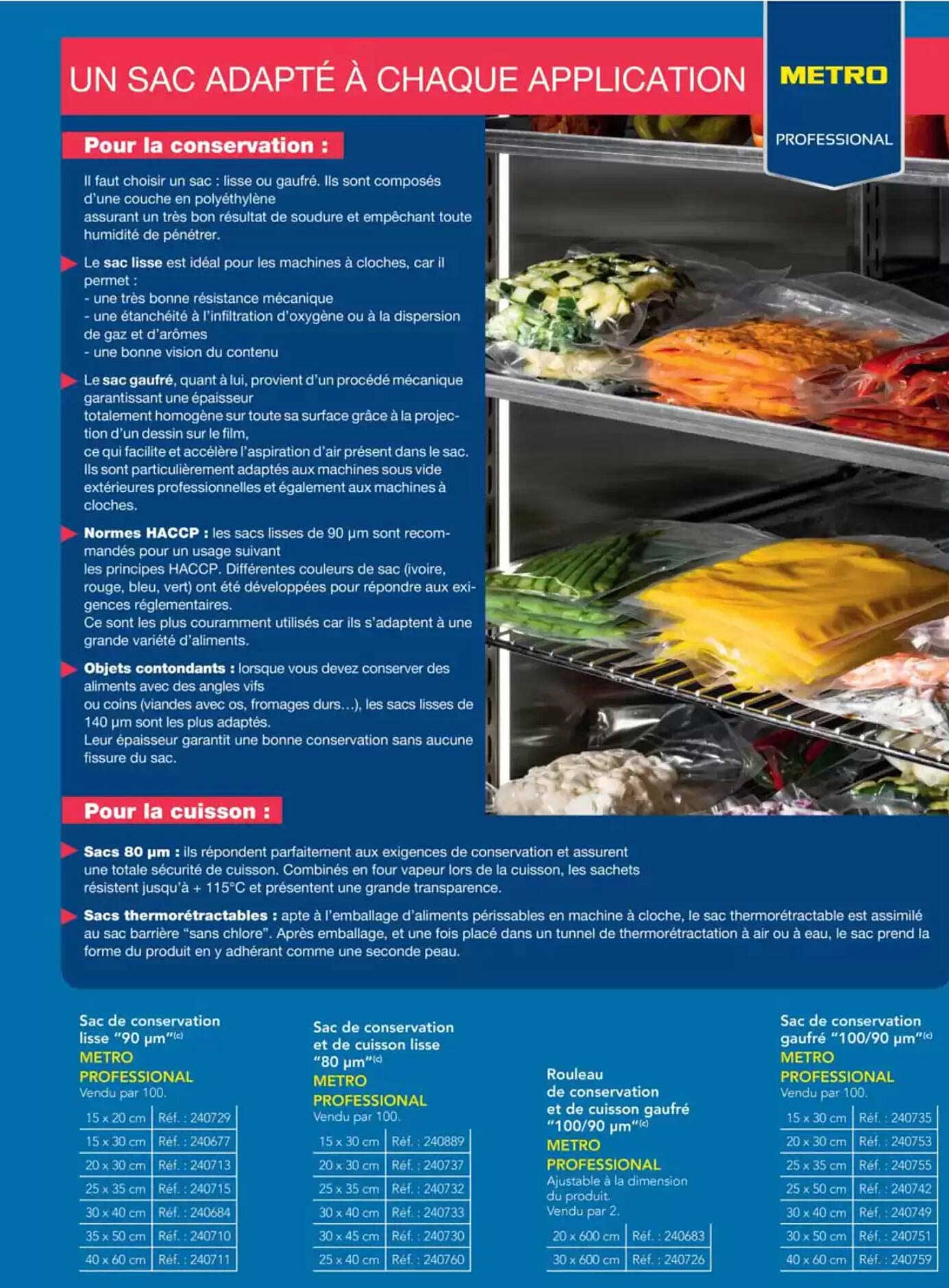 UN SAC ADAPTÉ À CHAQUE APPLICATION