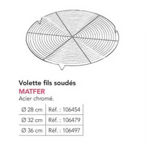 Volette fils soudés MATFER