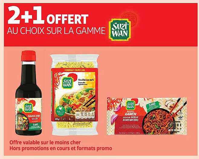 2+1 OFFERT AU CHOIX SUR LA GAMME