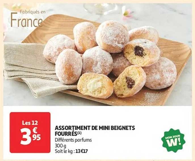 ASSORTIMENT DE MINI BEIGNETS FOURRÉS