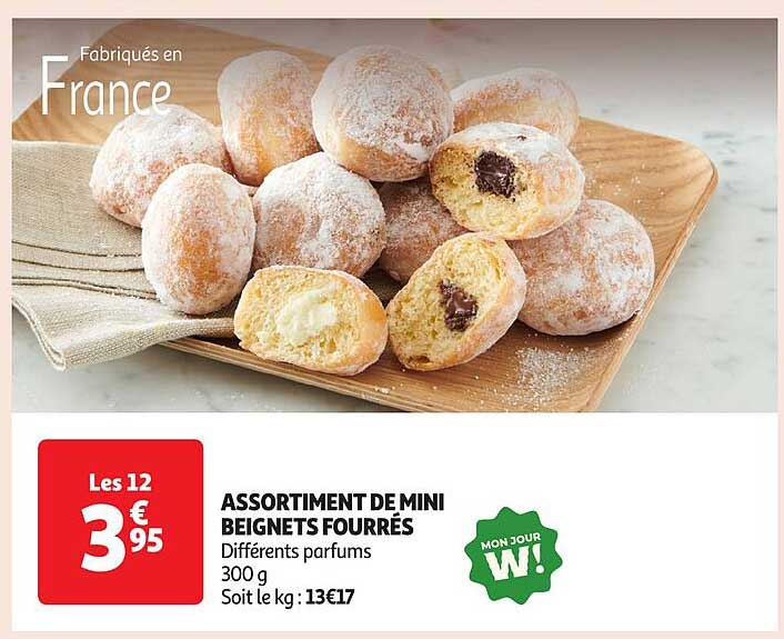 ASSORTIMENT DE MINI BEIGNETS FOURRÉS