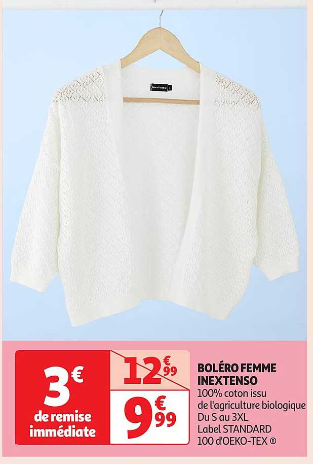 BOLÉRO FEMME INEXTENSO