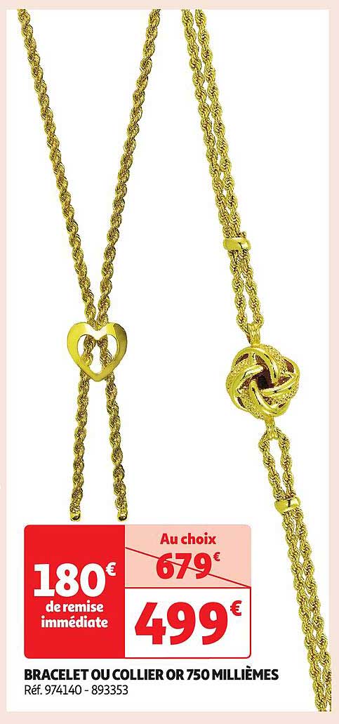 BRACELET OU COLLIER OR 750 MILLIÈMES