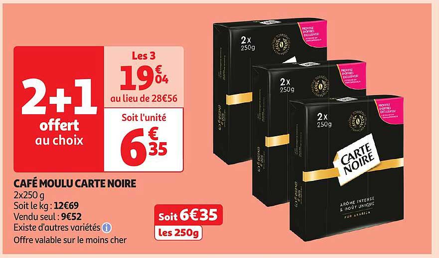 CAFÉ MOULU CARTE NOIRE