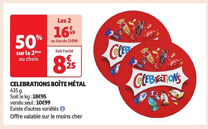Célébrations boîte métal