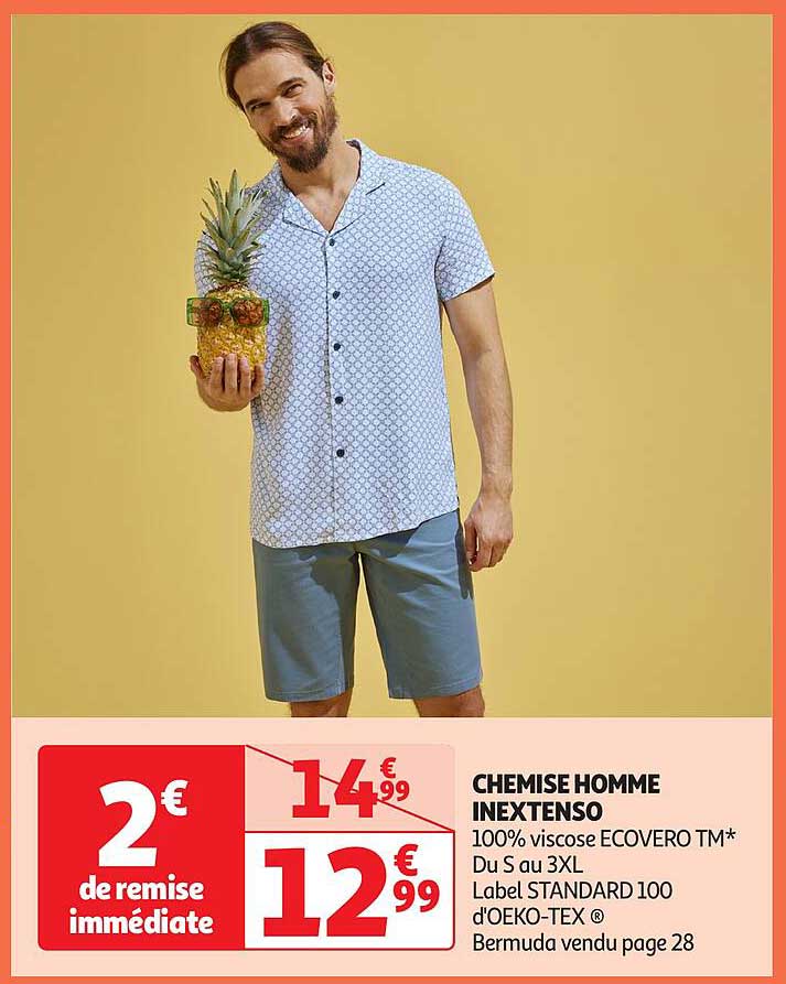 CHEMISE HOMME INEXTENSO