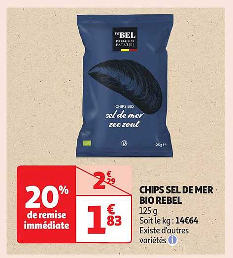 CHIPS SEL DE MER BIO REBEL