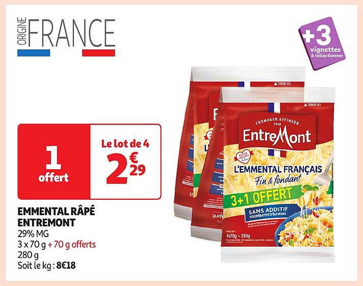 EMMENTAL RÂPÉ ENTREMONT