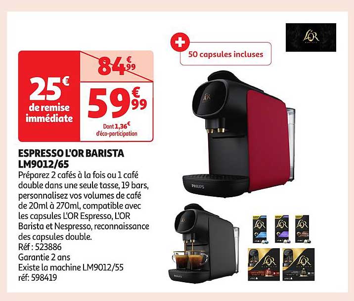 ESPRESSO L'OR BARISTA LM9012/65