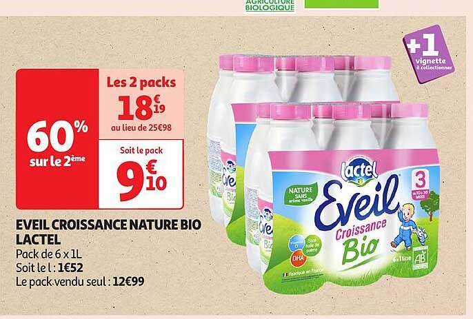 EVEIL CROISSANCE NATURE BIO LACTEL
