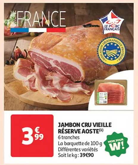JAMBON CRU VIEILLE RÉSERVE AOSTE