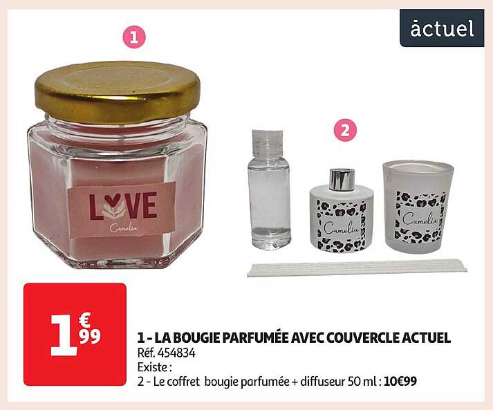 LA BOUGIE PARFUMÉE AVEC COUVERCLE ACTUEL