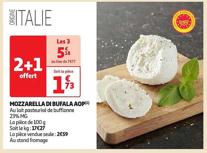 MOZZARELLA DI BUFALA AOP