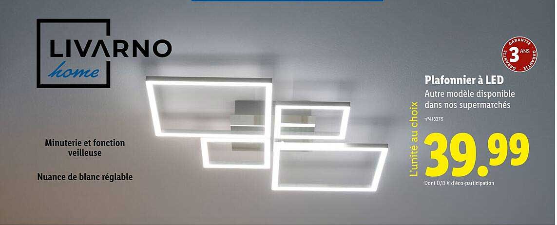 Plafonnier à LED