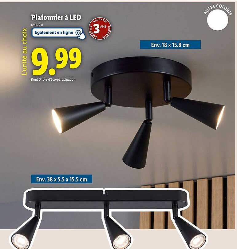 Plafonnier à LED