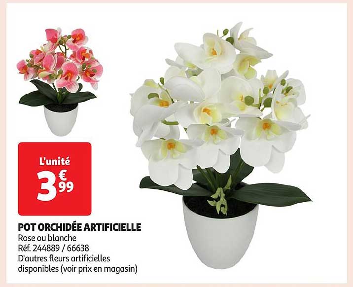 POT ORCHIDÉE ARTIFICIELLE