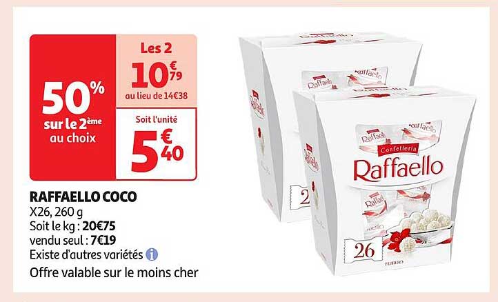 Raffaello Coco X26, 260 g