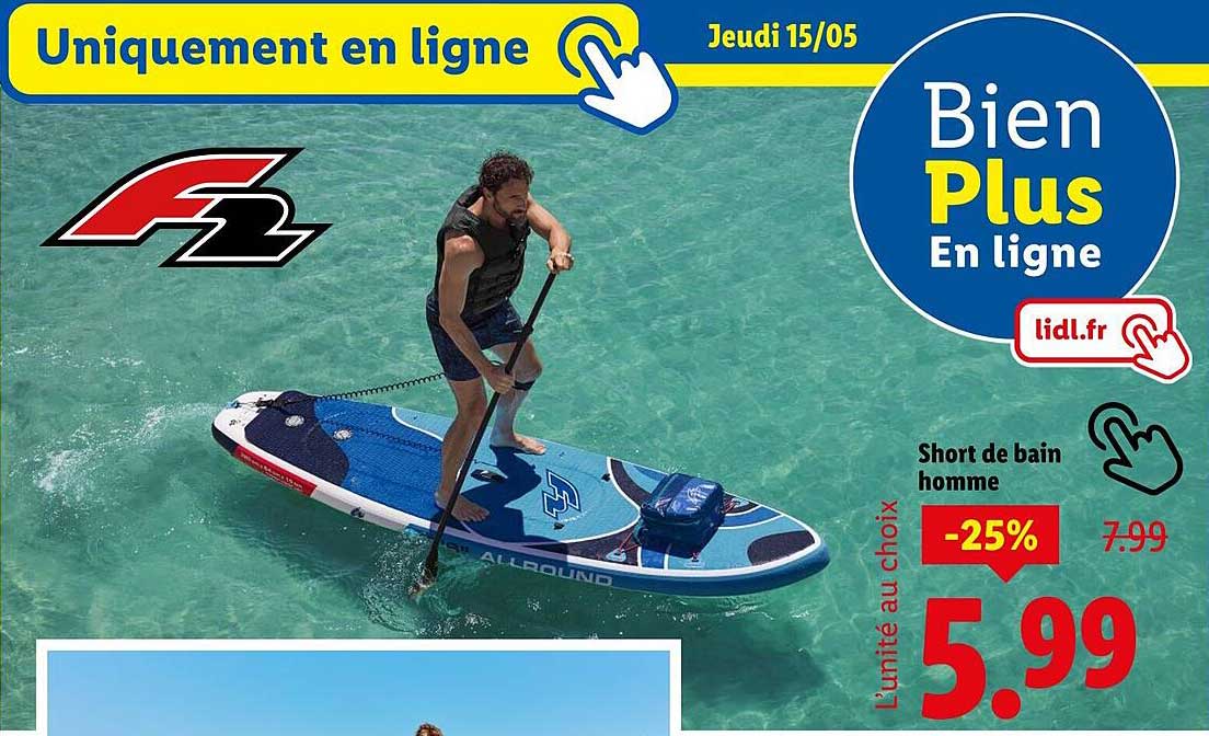 Short de bain homme