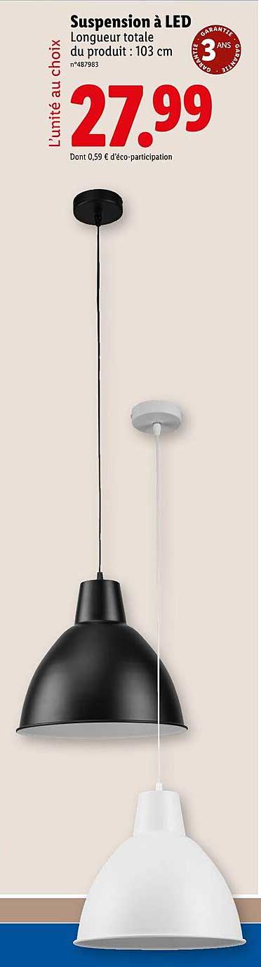 Suspension à LED